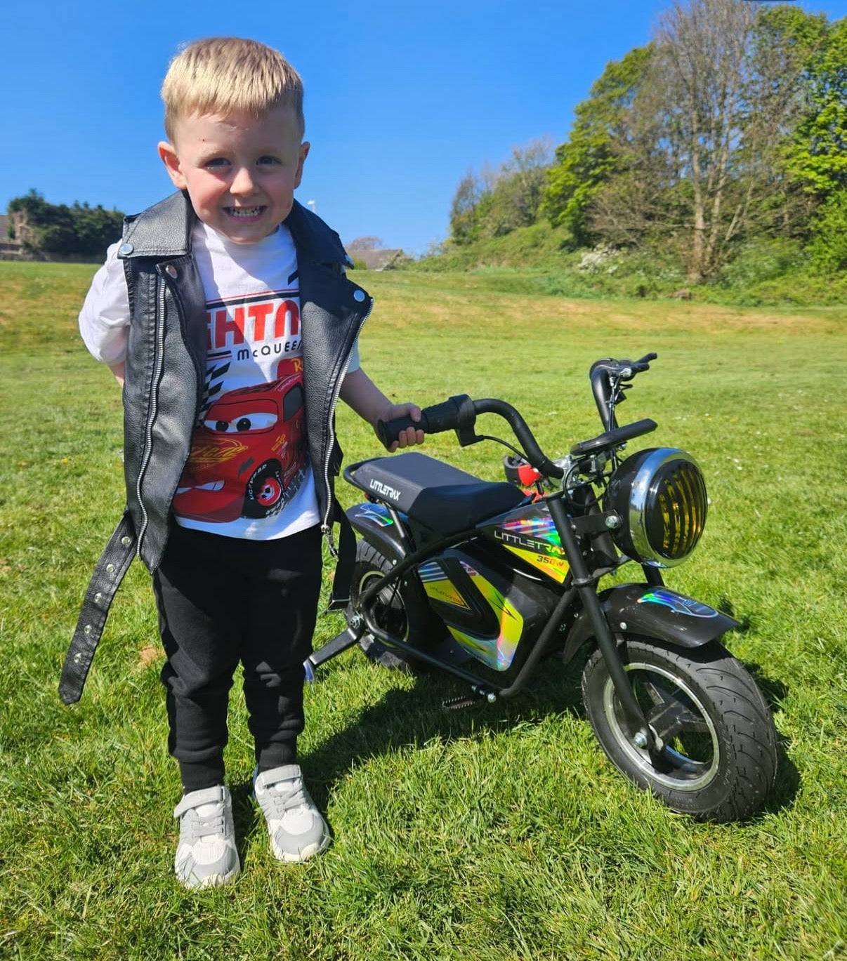 Littletrax 350W Kids Electric Bike – Ages 3 to 7 ride on motorbike!