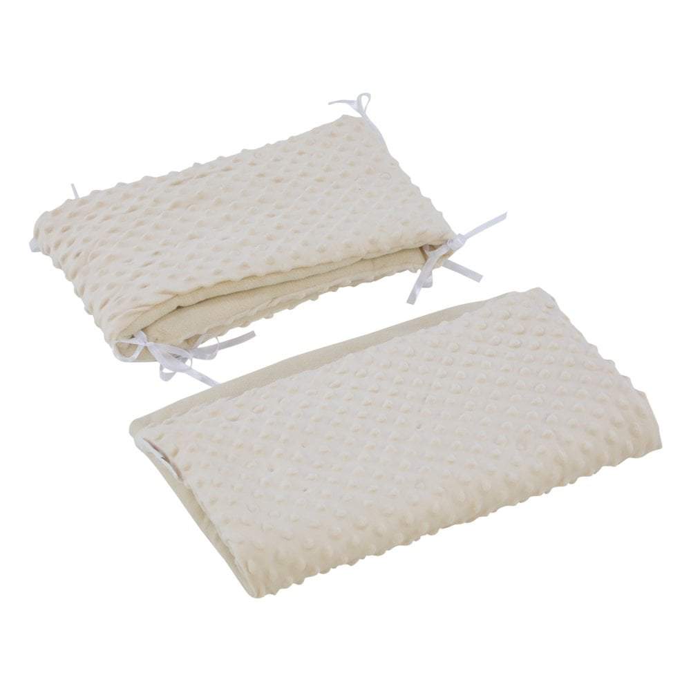 2pc Dimple Crib/Cradle Quilt & Bumper Bedding Set