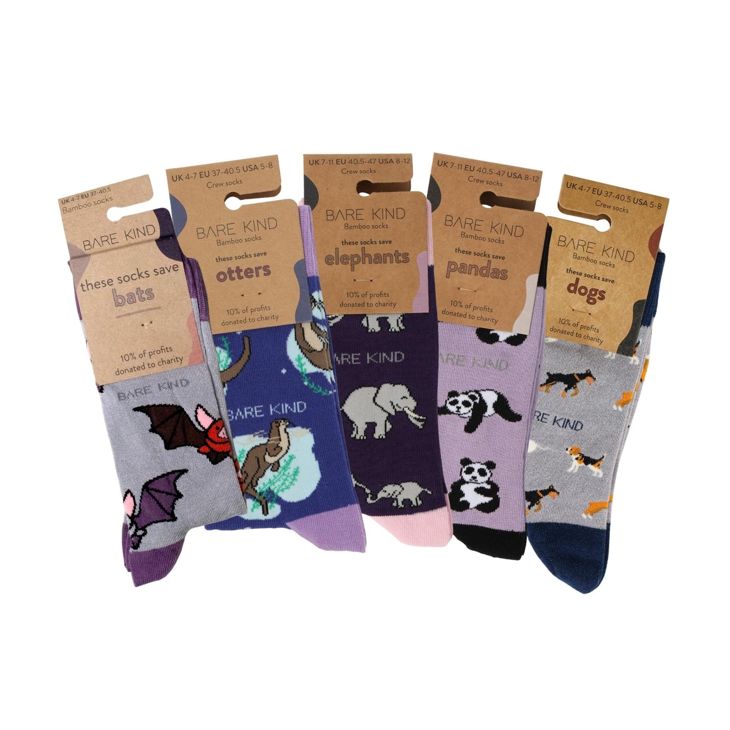 Purple Lover 5 Bamboo Sock Set