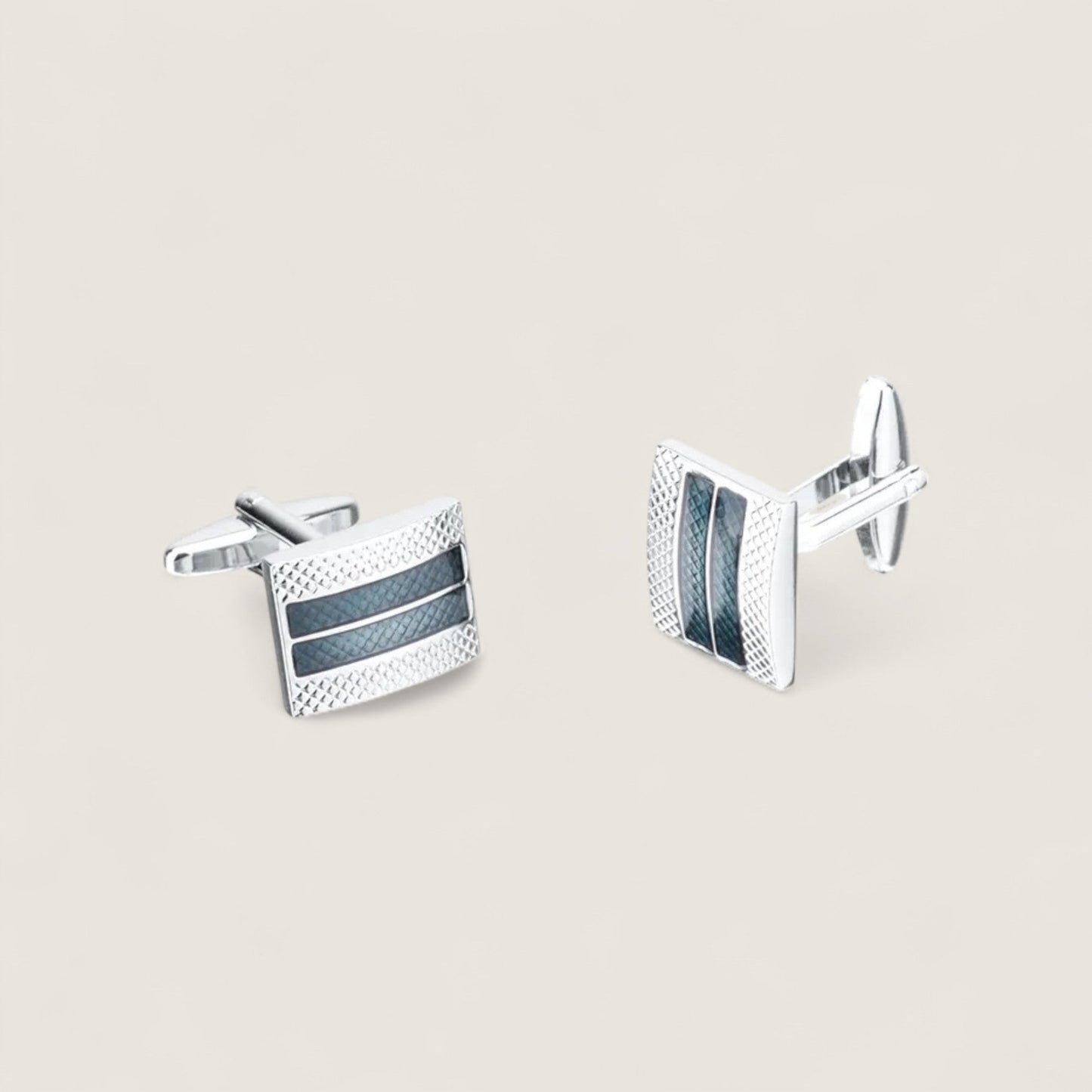 Classic Indigo Enamel Cufflinks