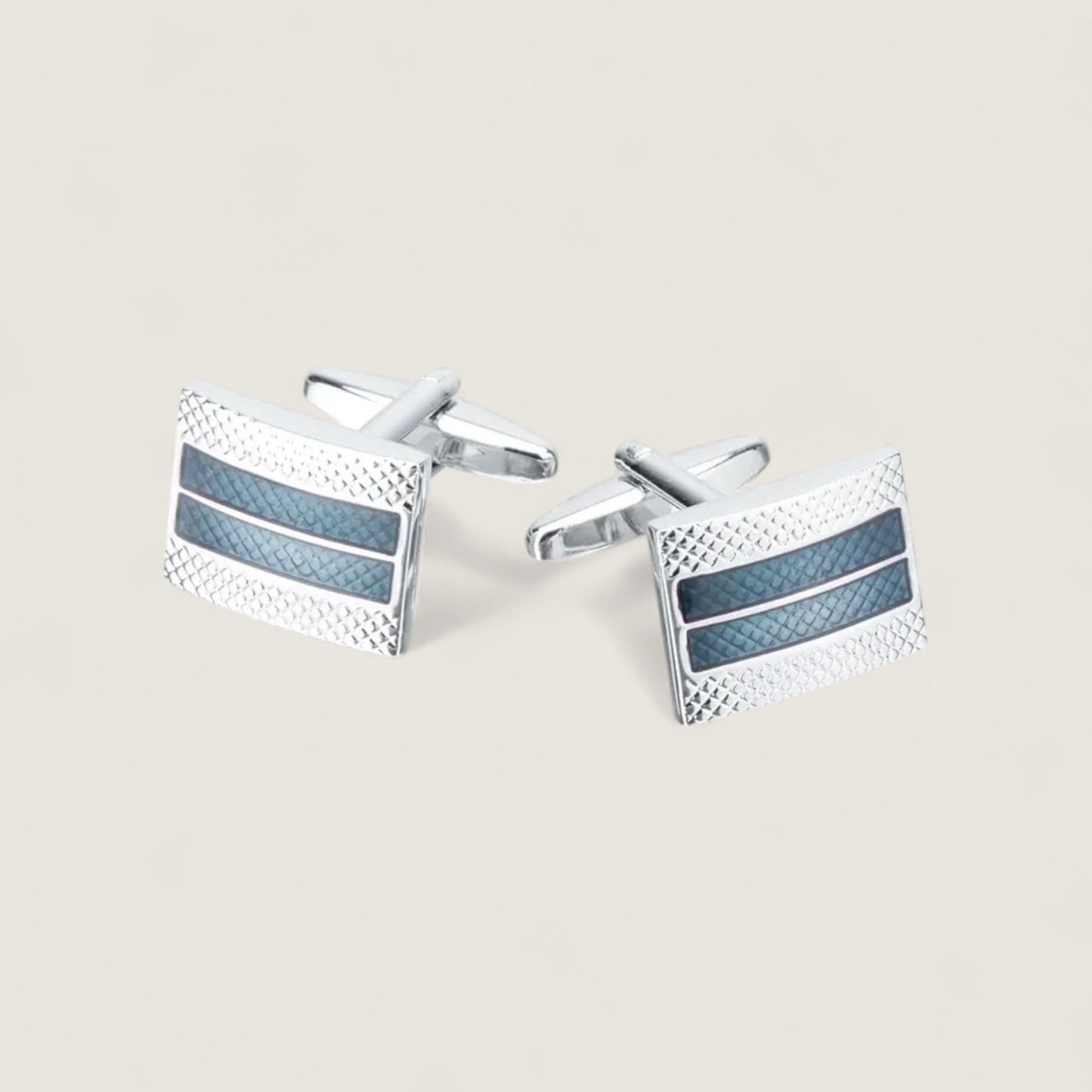 Classic Indigo Enamel Cufflinks