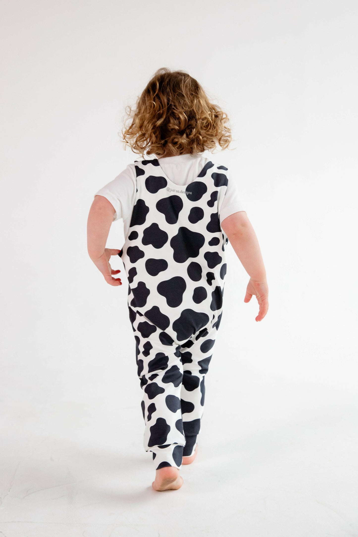 Cow Print Animal Romper