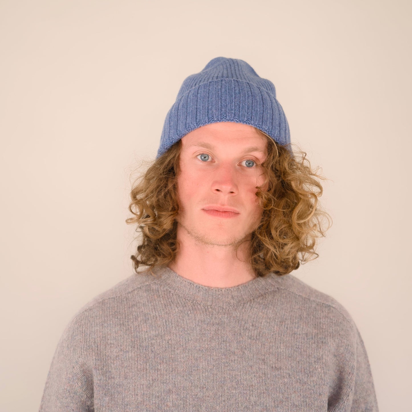 Lambswool - Furrow Hat - Blue Lovat