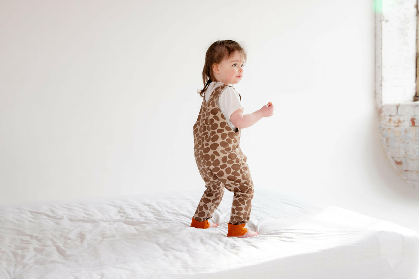 Giraffe Print Animal Romper
