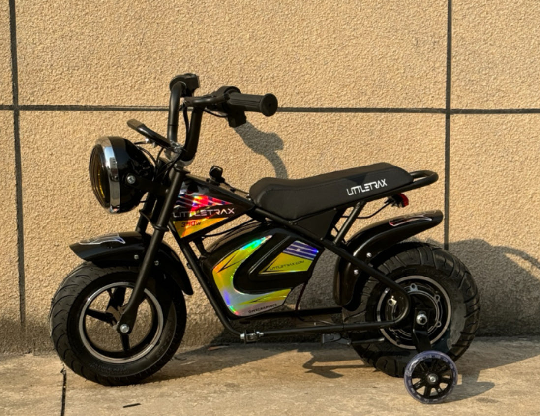 Littletrax 350W Kids Electric Bike – Ages 3 to 7 ride on motorbike!
