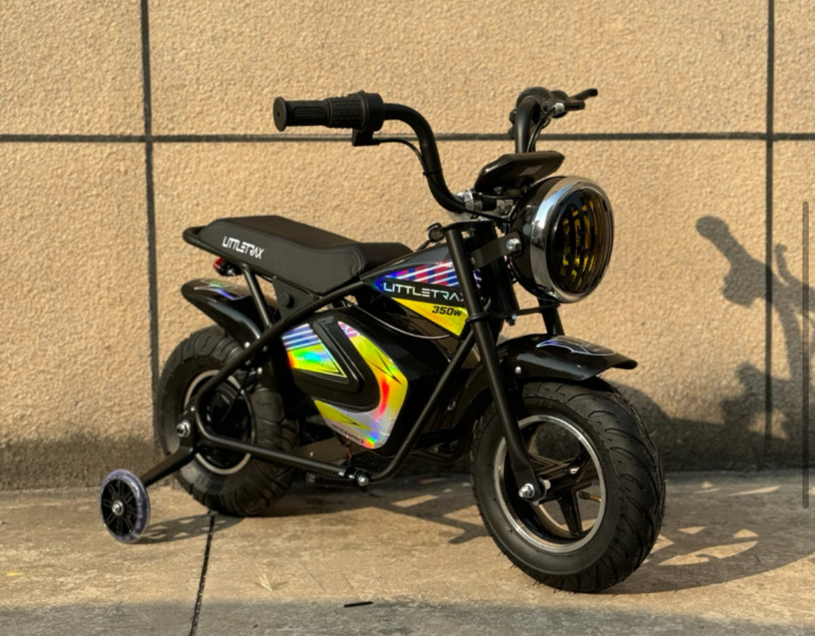 Littletrax 350W Kids Electric Bike – Ages 3 to 7 ride on mini motorbike