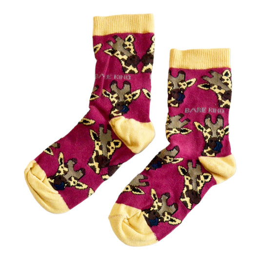 Save the Giraffes Bamboo Socks for Kids