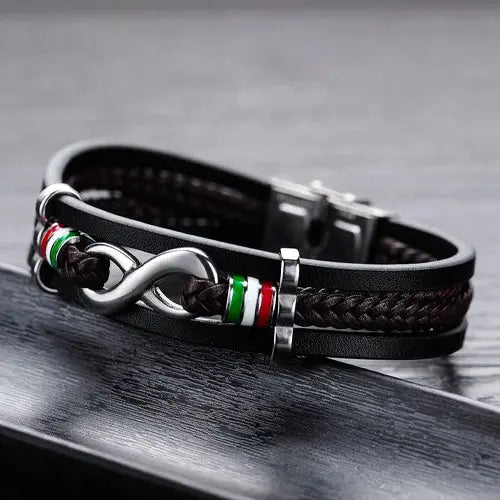 Leather Infinity Bracelets With Charms