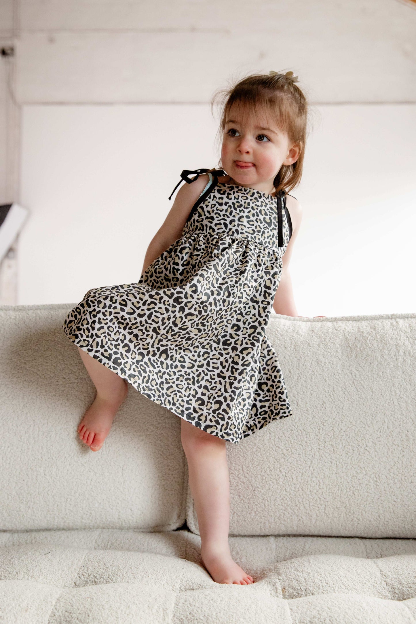Leopard Print Cotton Dress