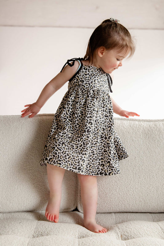 Leopard Print Cotton Dress