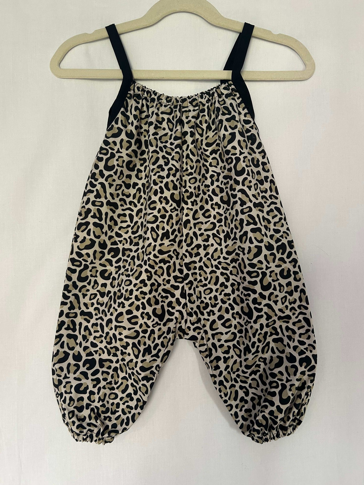 Leopard Print Cotton Romper