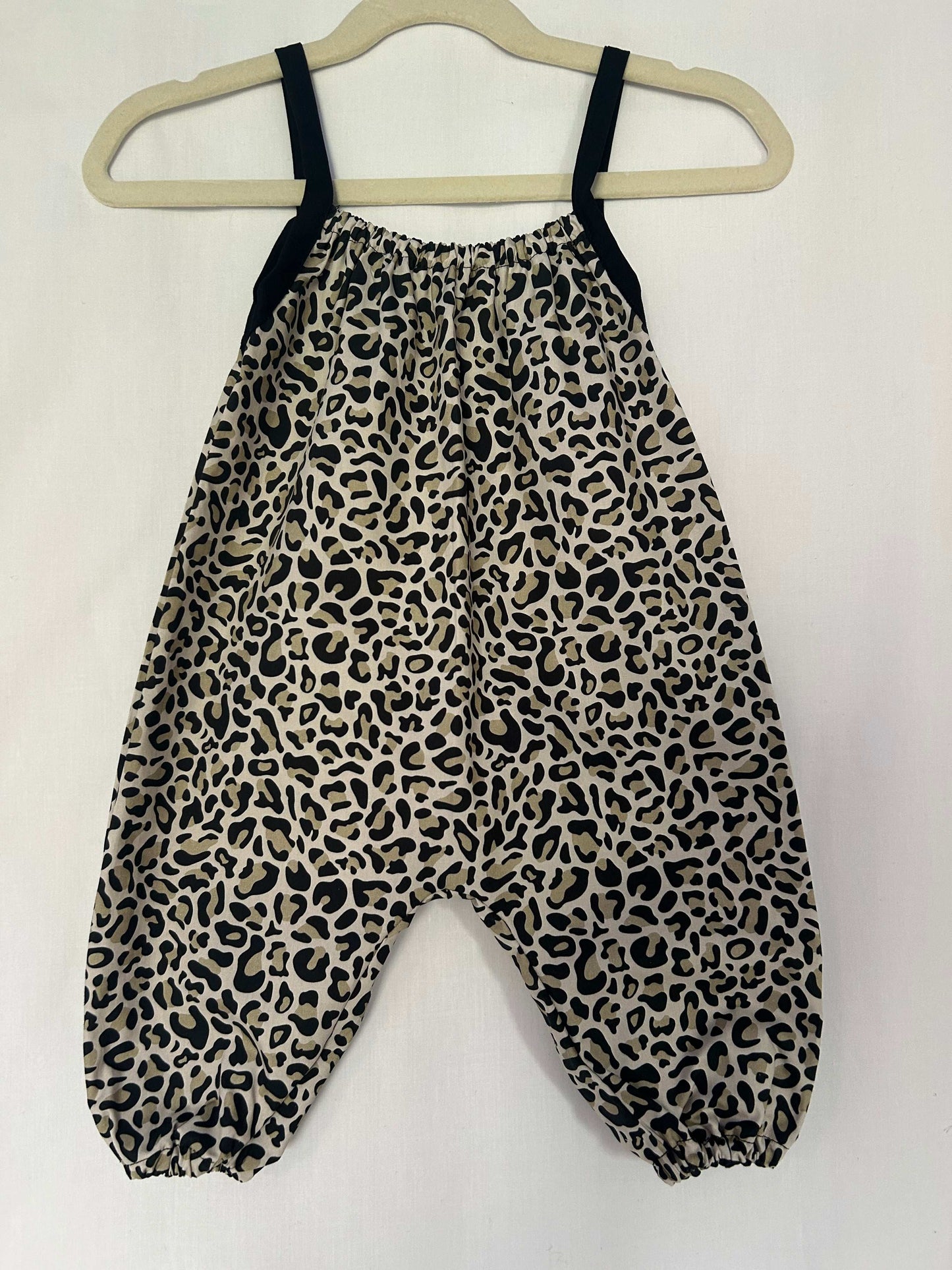 Leopard Print Cotton Romper