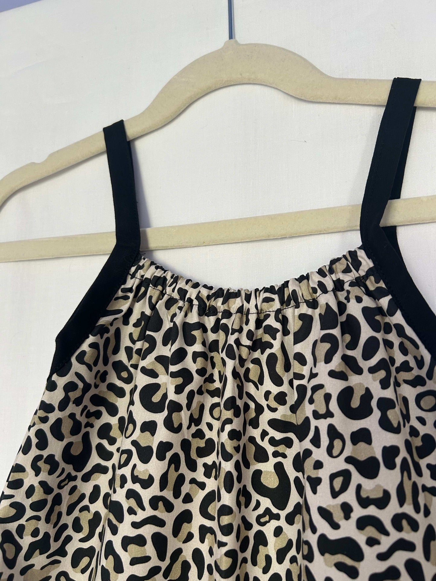 Leopard Print Cotton Romper