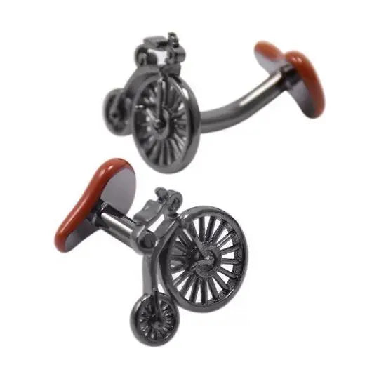 Luxury Retro Penny Farthing Bike Cufflinks