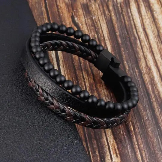 Natural Lava Stone Bracelet