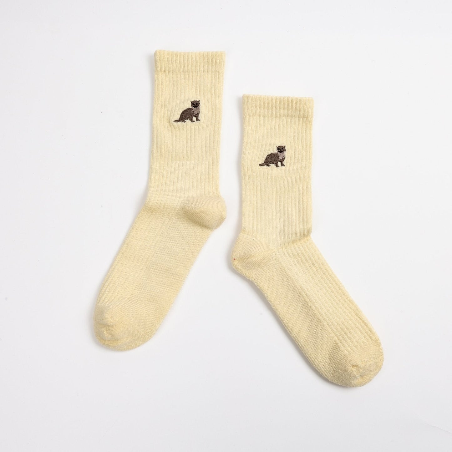 Save the Otter Ribbed Bamboo Socks