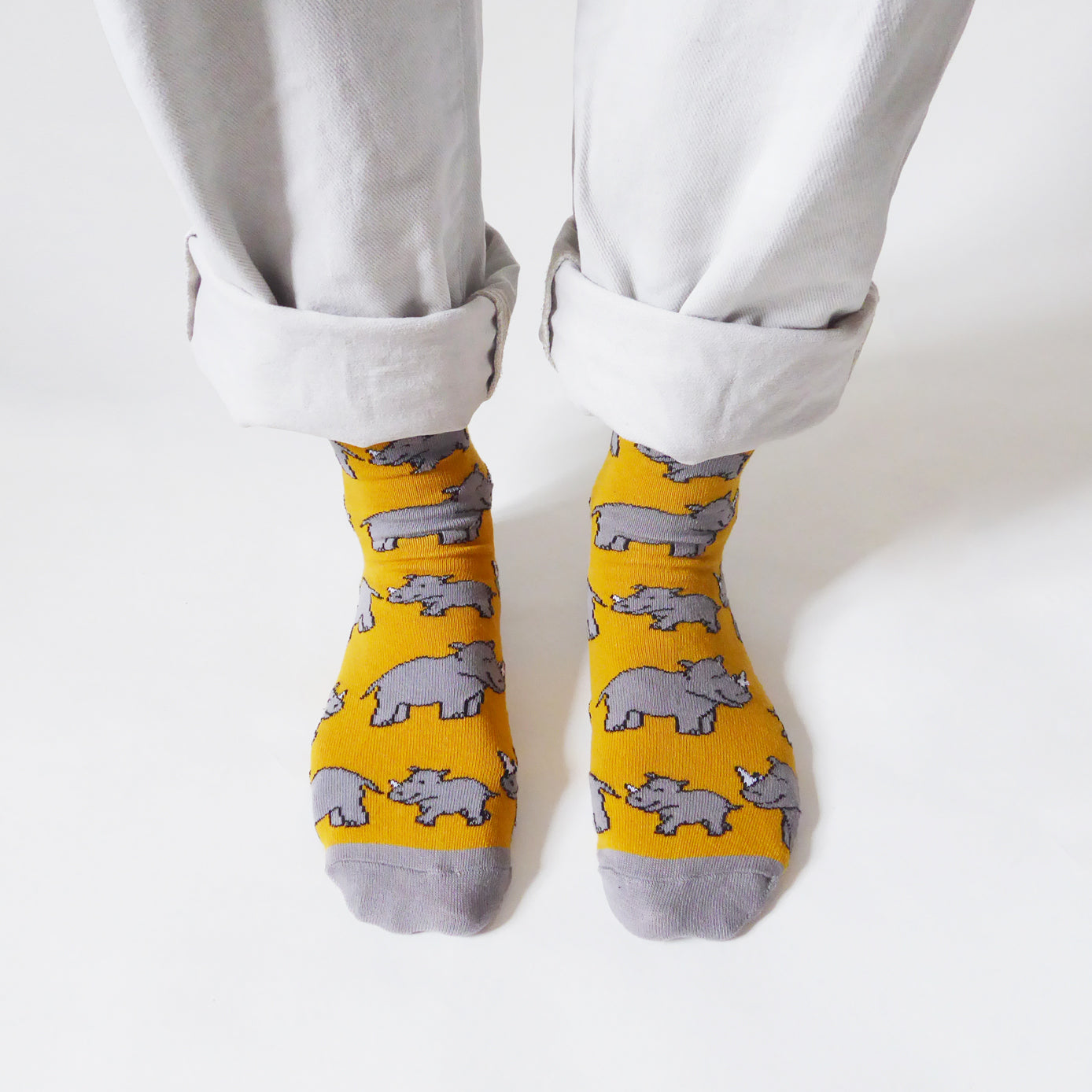 Save the Rhinos Bamboo Socks