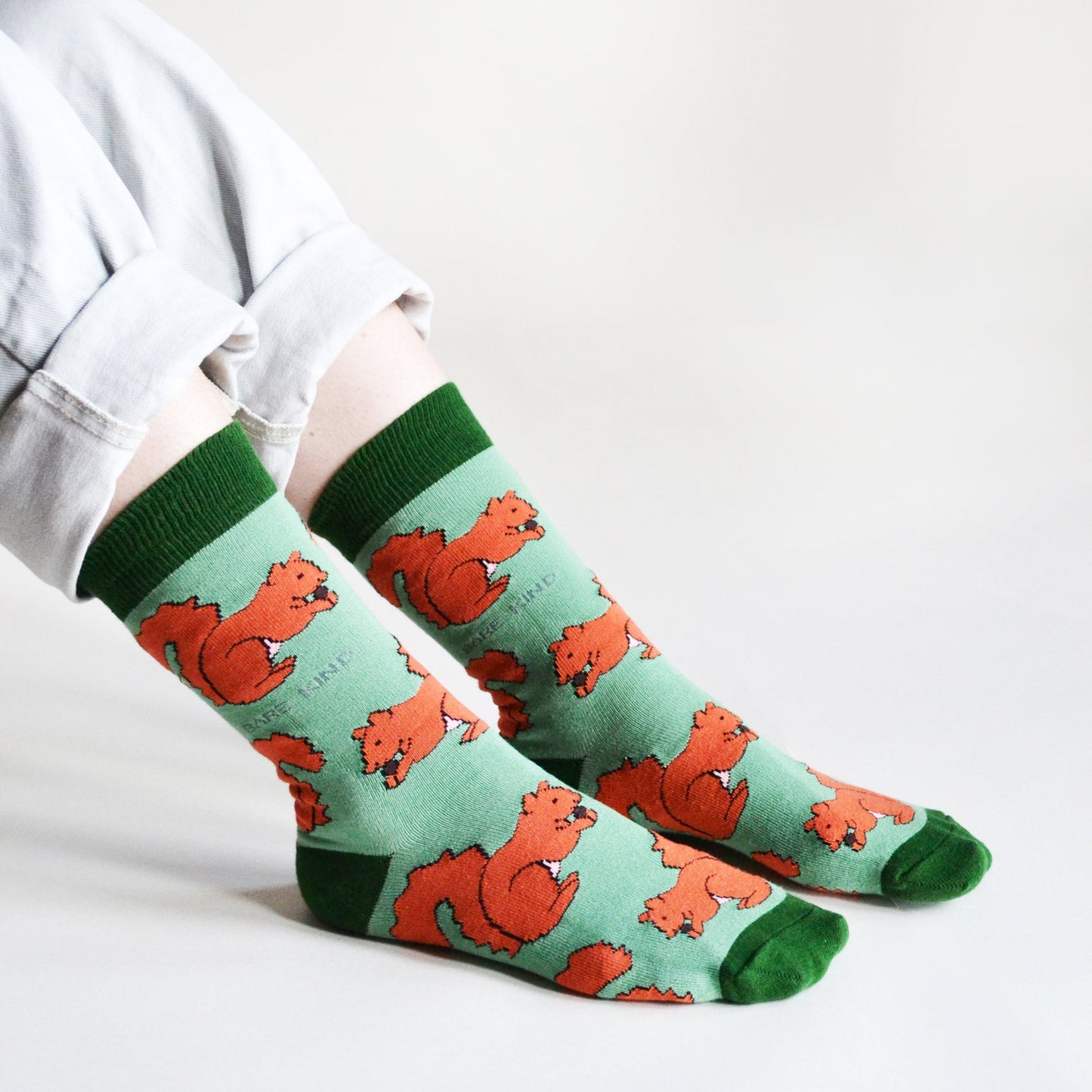 Save the Red Squirrels Bamboo Socks