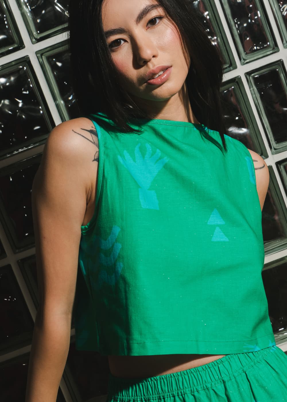 Organic Cotton & Linen Two-Way Tank