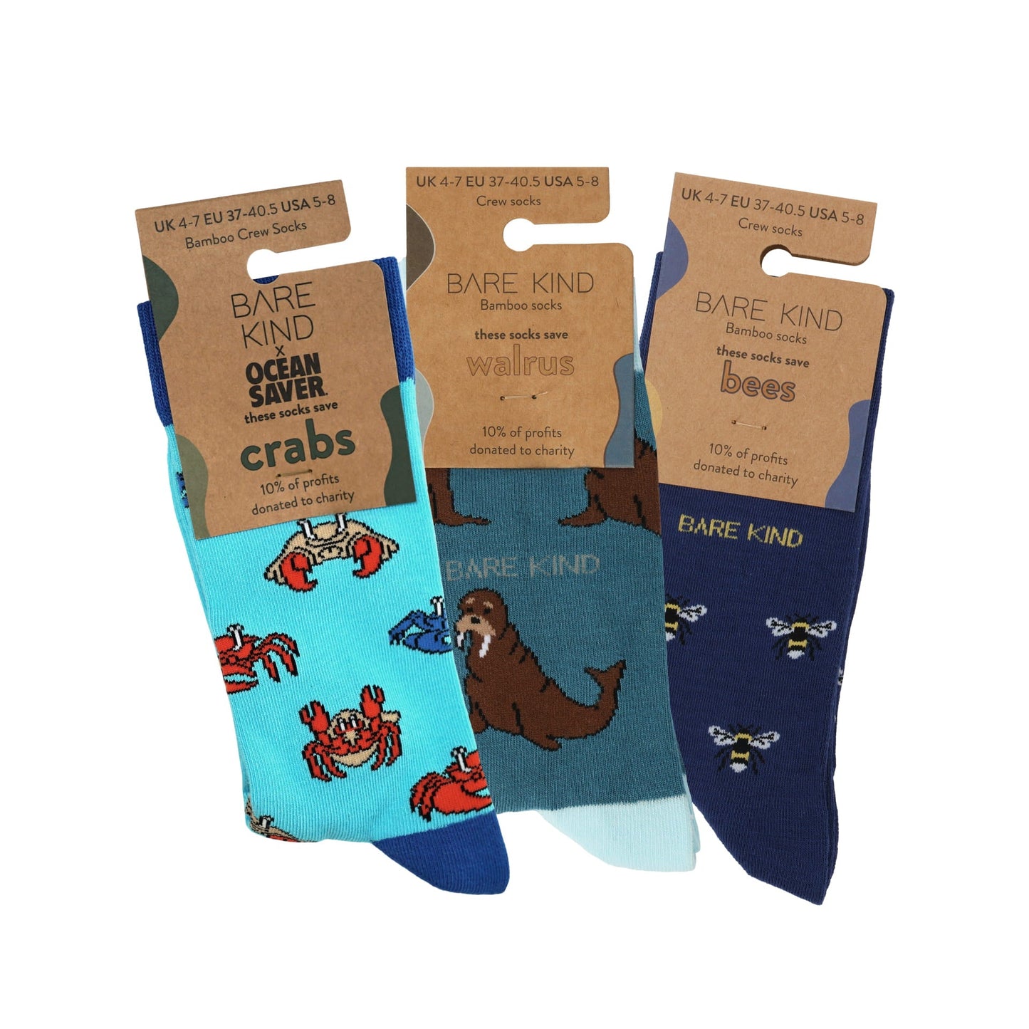 Blue Lover 3 Bamboo Sock Set