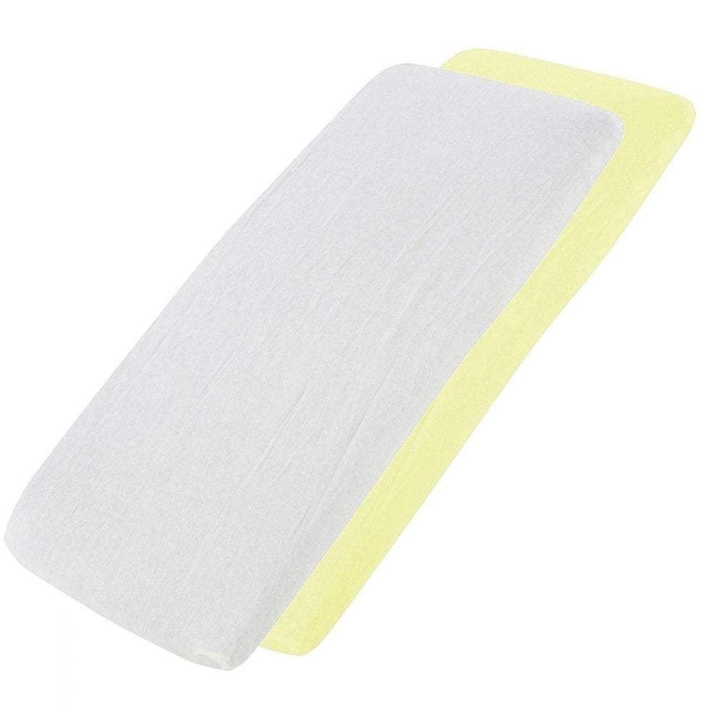 Crib Jersey Fitted Sheets 100% Cotton 40x90cm - Pack Of 4 - Fits All Models