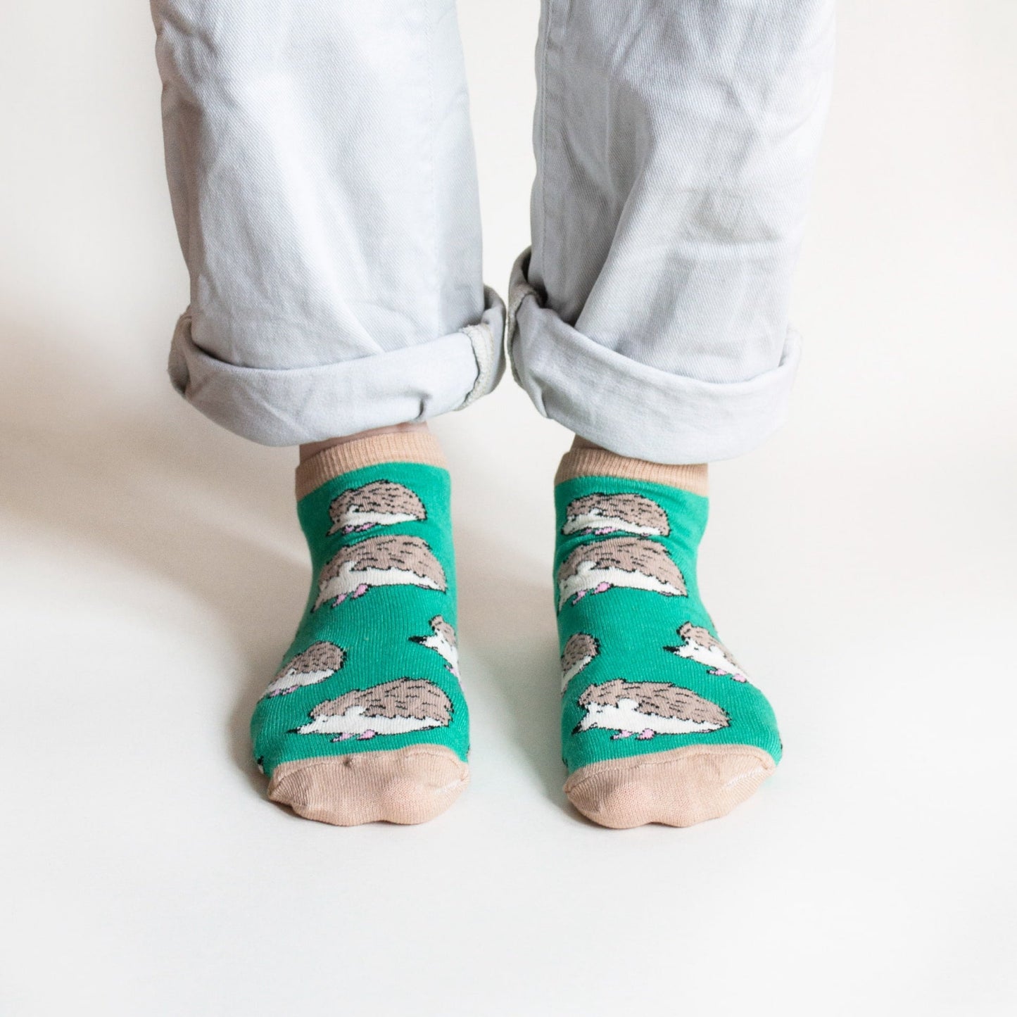 Hedgehog Bamboo Trainer Socks