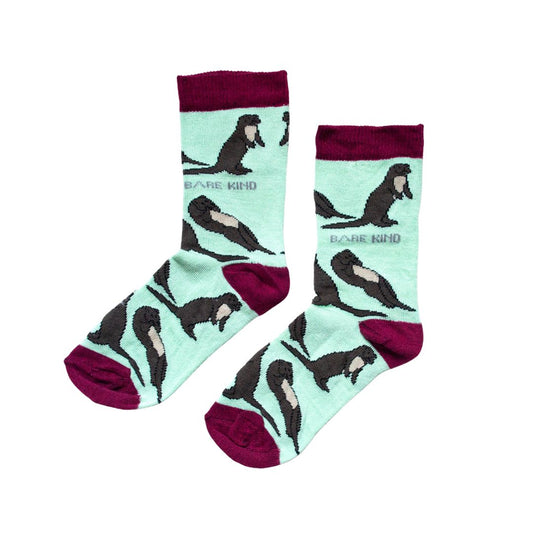 Save the Otters Bamboo Socks for Kids