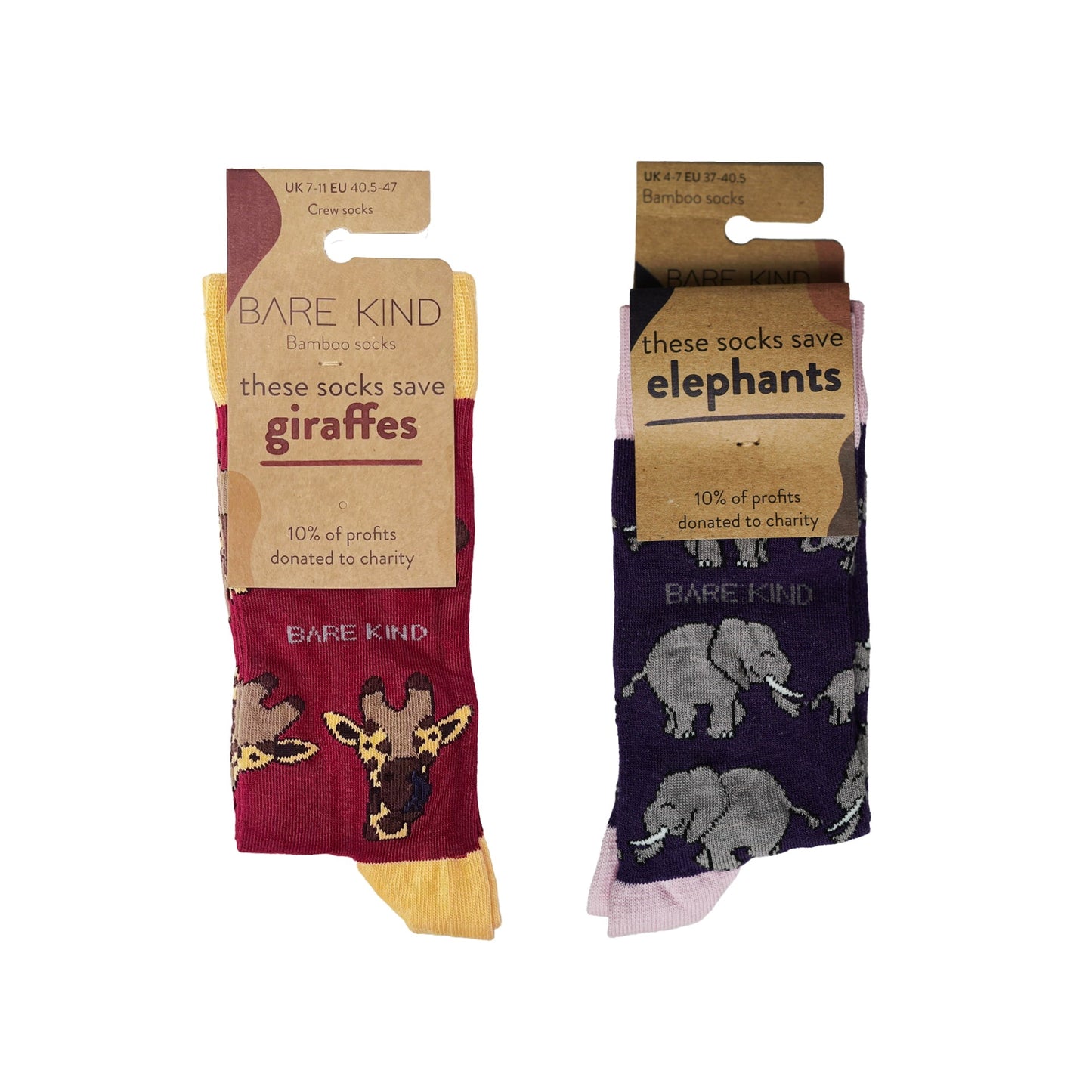 Safari Giants 2 Pack Bamboo Sock Set