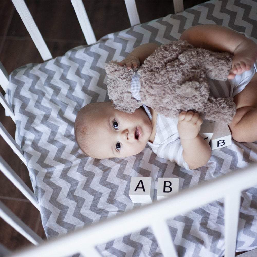 Spacesaver Cot Fitted Sheet 100% Cotton 100x52cm