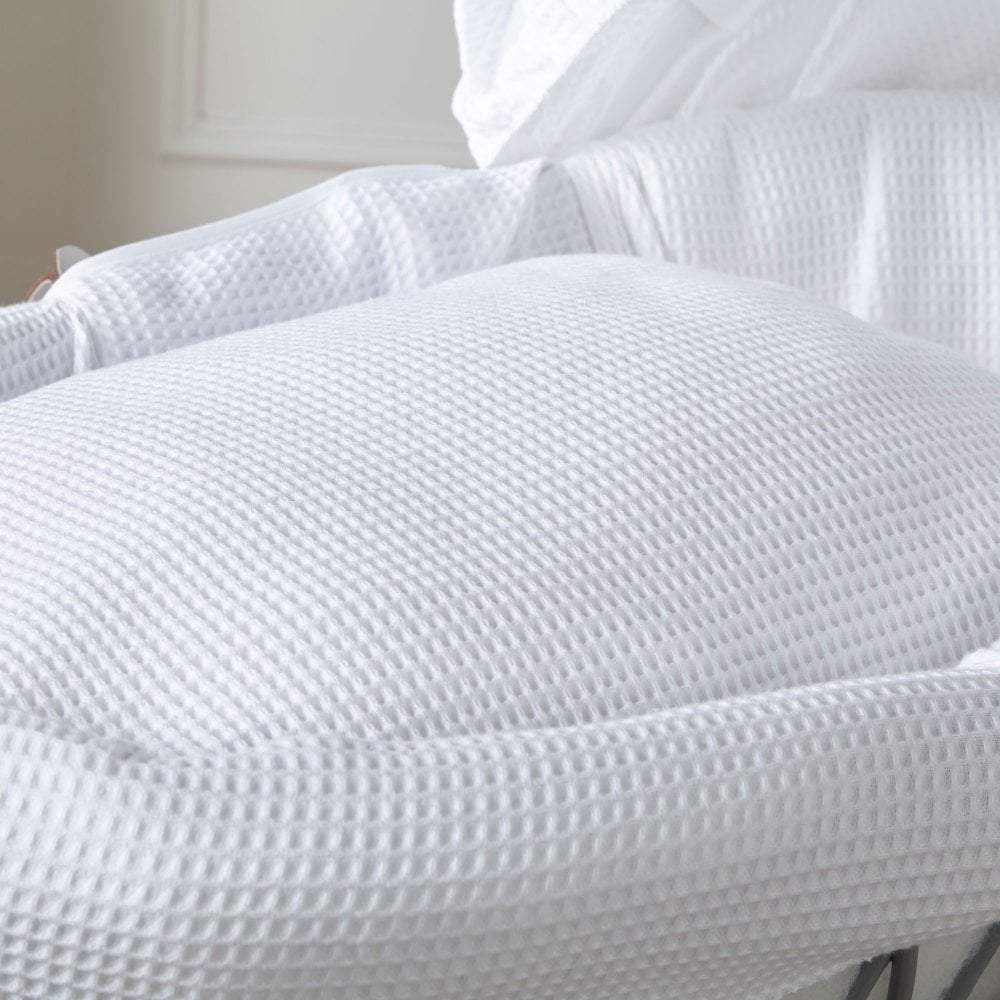 White Waffle Moses Basket Bedding Set