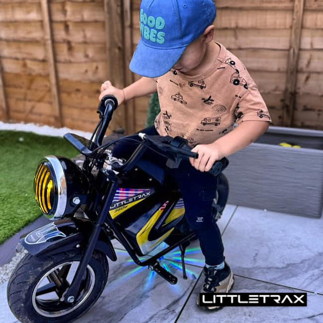 Littletrax 350W Kids Electric Bike – Ages 3 to 7 ride on motorbike!
