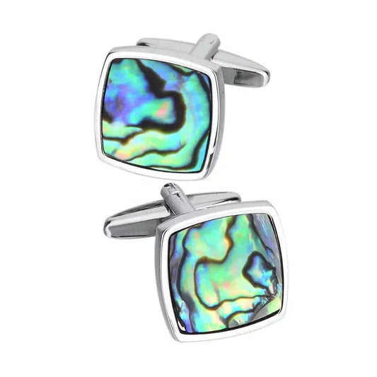 Abalone Seashell Cufflinks