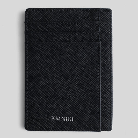 Phantom Black Saffiano Cardholder Wallet