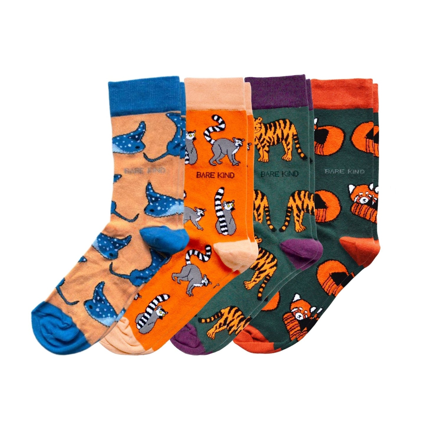 Orange Lover 4 Bamboo Sock Set