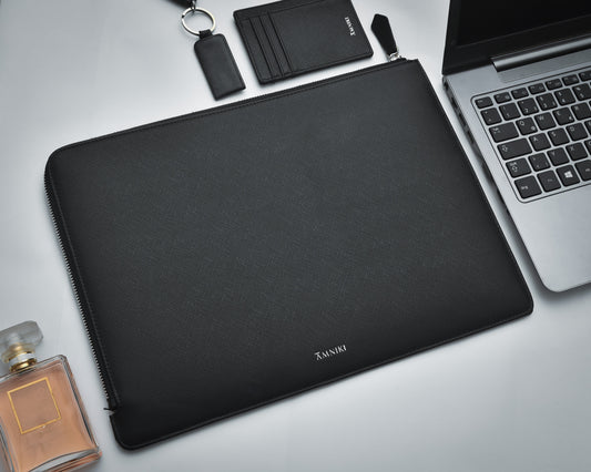 Phantom Black Saffiano Laptop Sleeve