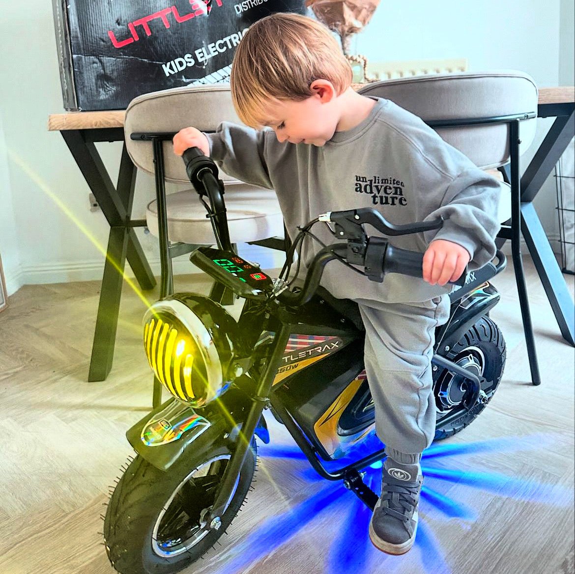Littletrax 350W Kids Electric Bike – Ages 3 to 7 ride on motorbike!