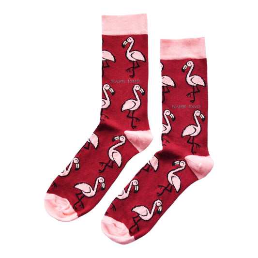 Save the Flamingos Bamboo Socks