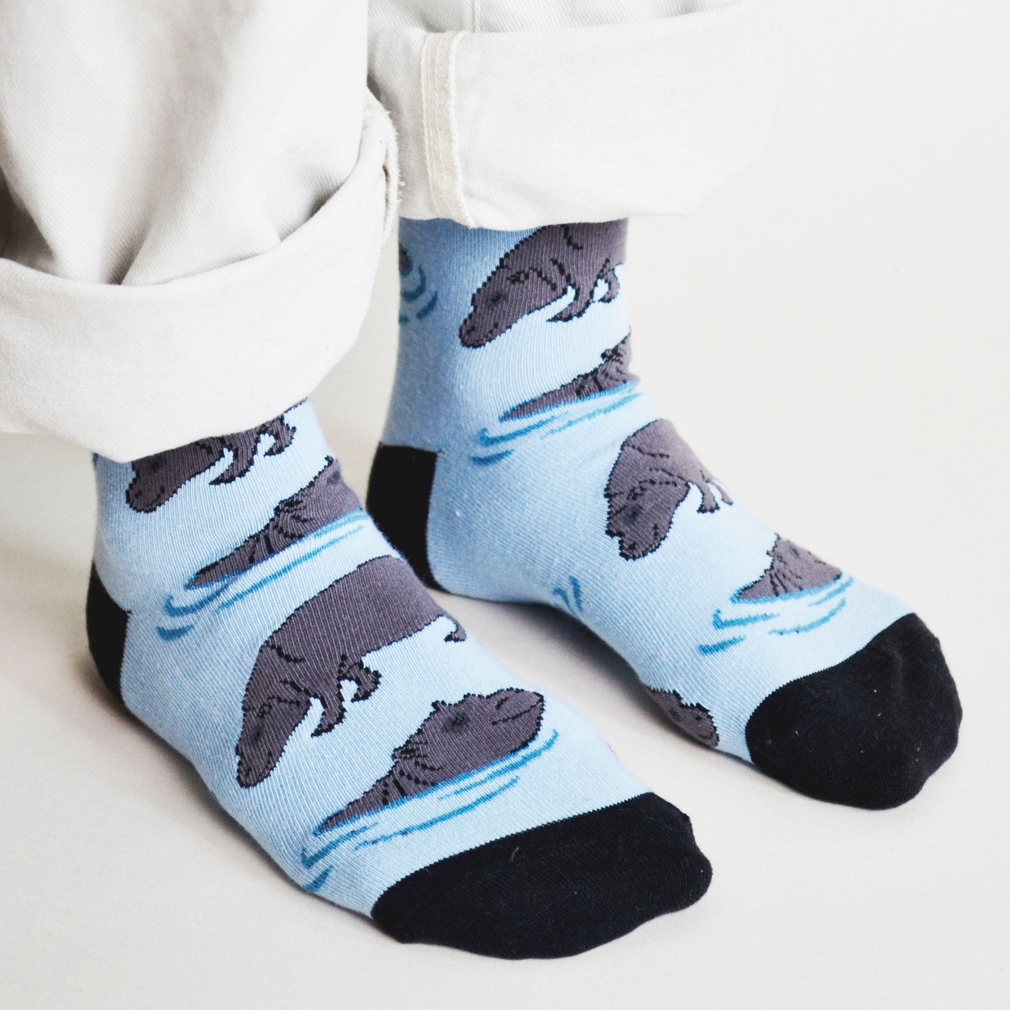 Save the Hippos Bamboo Socks