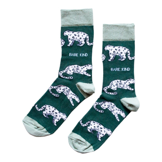 Save the Snow Leopards Bamboo Socks