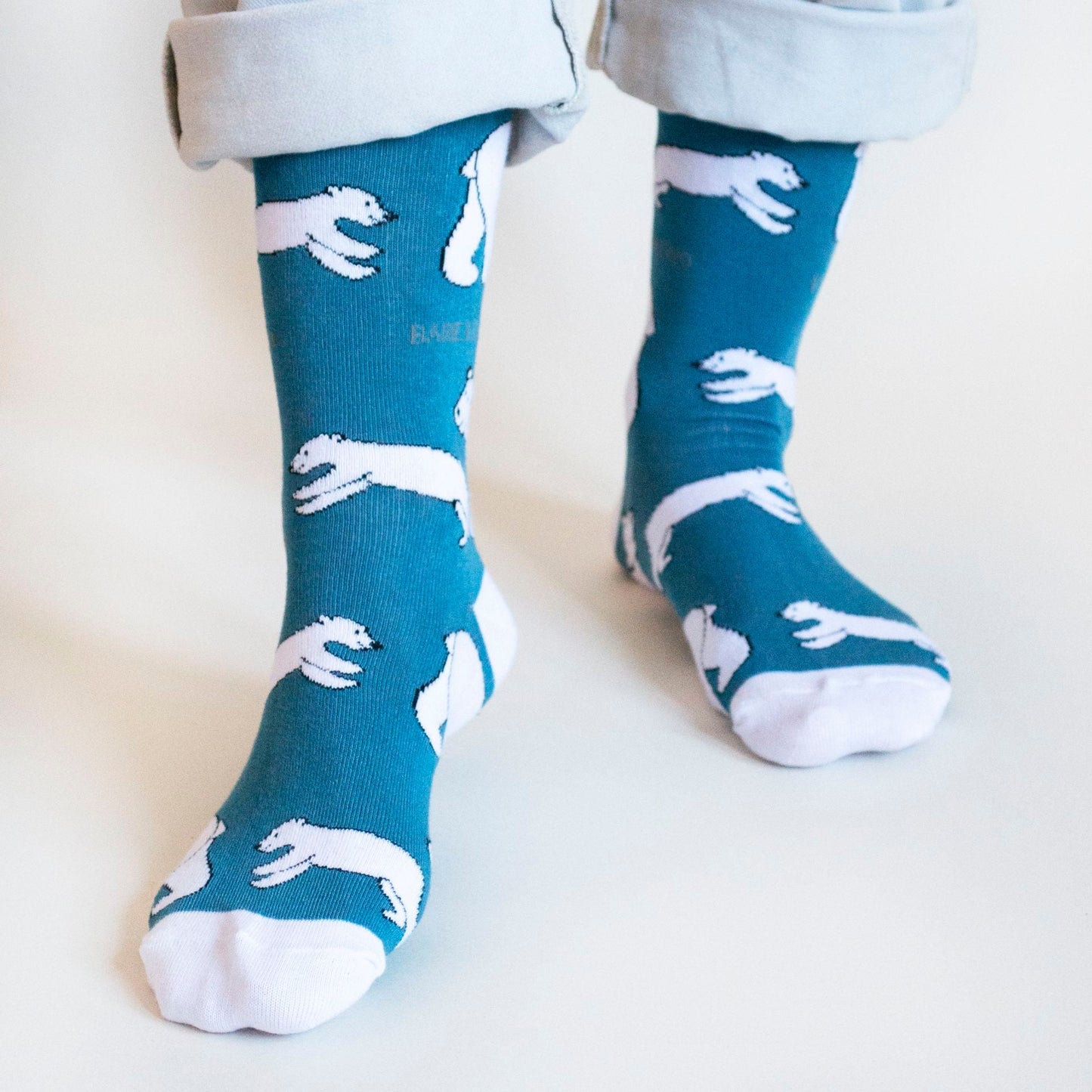 Save the Polar Bears Bamboo Socks