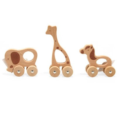 Wooden Animals on Wheels