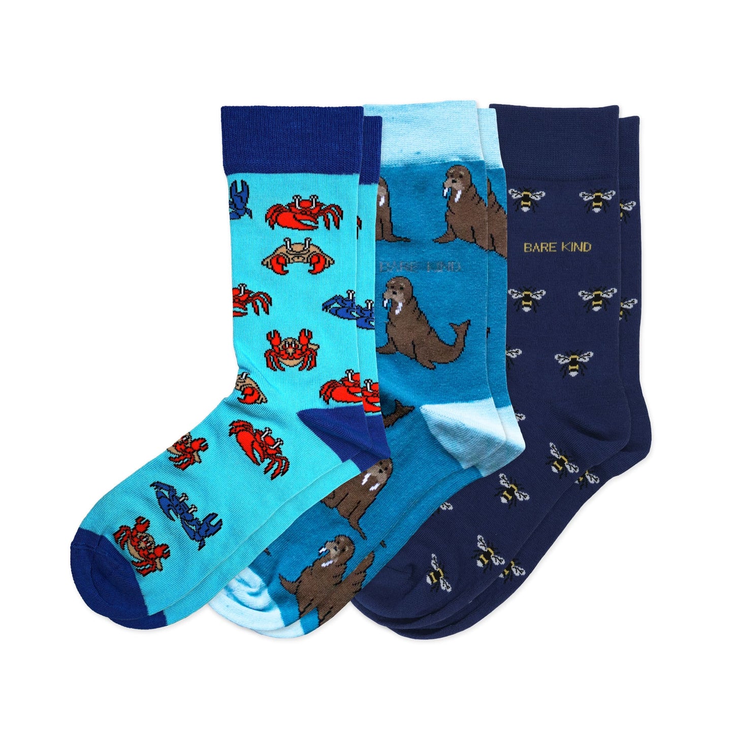 Blue Lover 3 Bamboo Sock Set