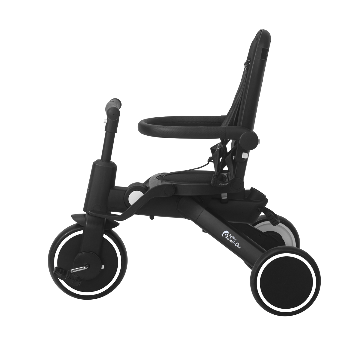 Foryourlittleone Xplor 6 in 1 Foldable Trike - Jet Black (10m-5y)