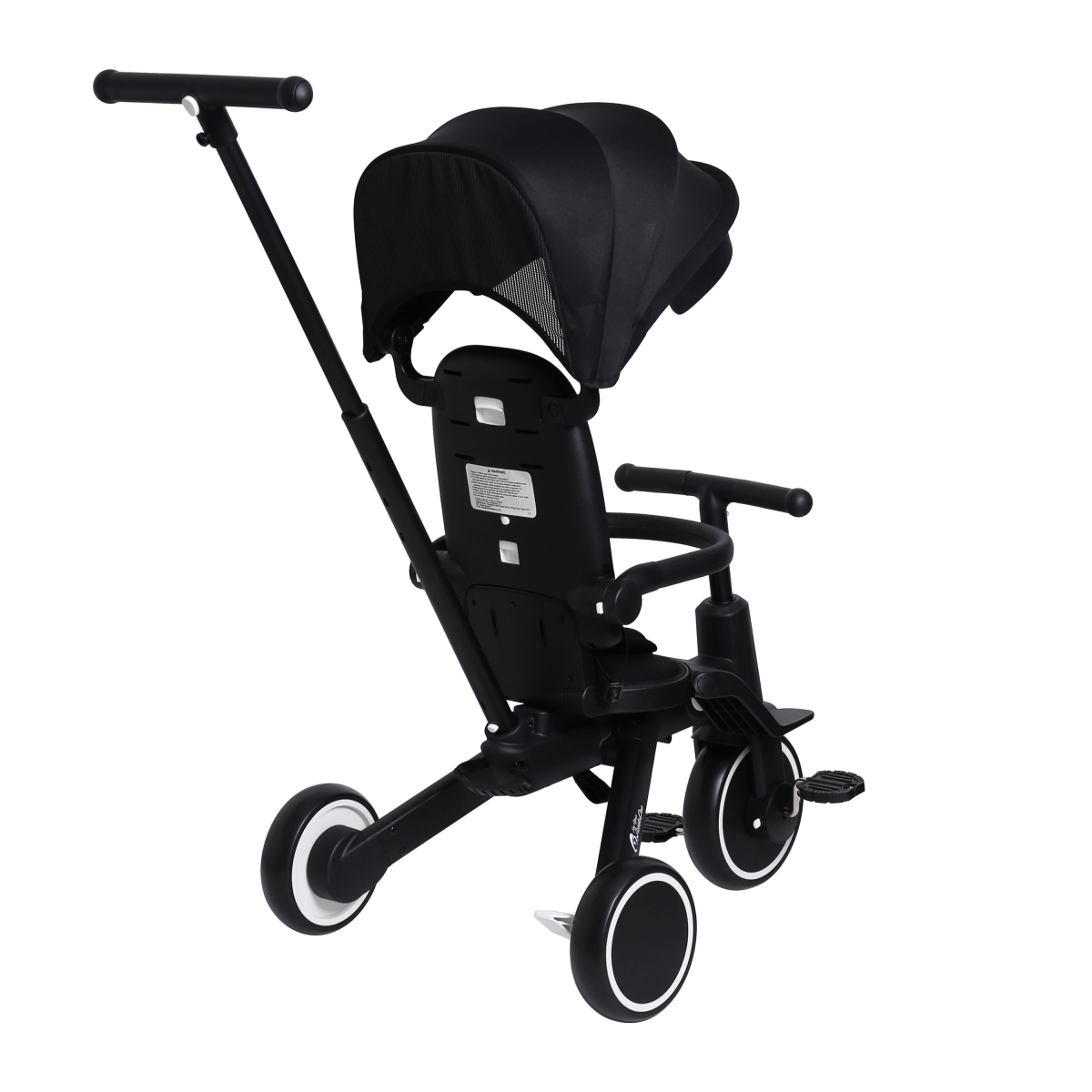 Foryourlittleone Xplor Plus 6 in 1 Foldable Trike - Jet Black (10m-5y)