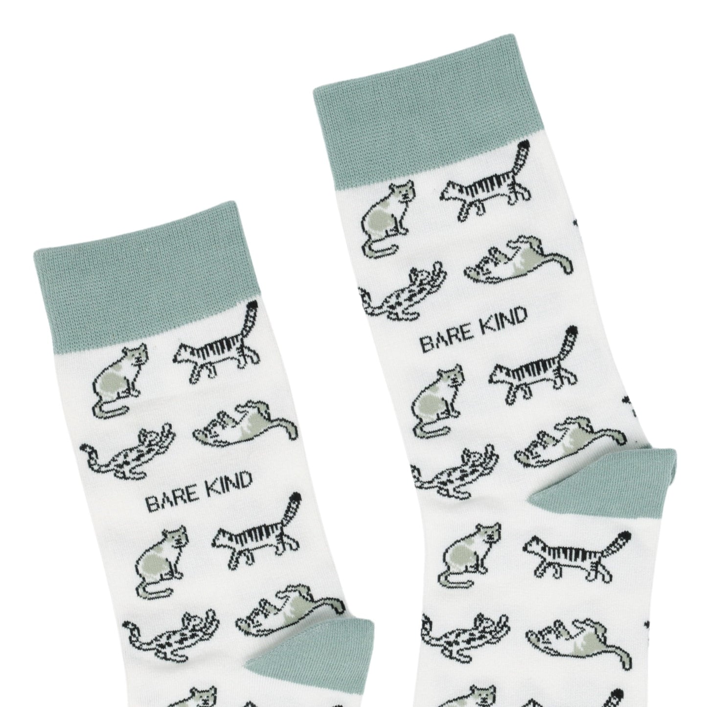 Save the Green Cat Bamboo Socks