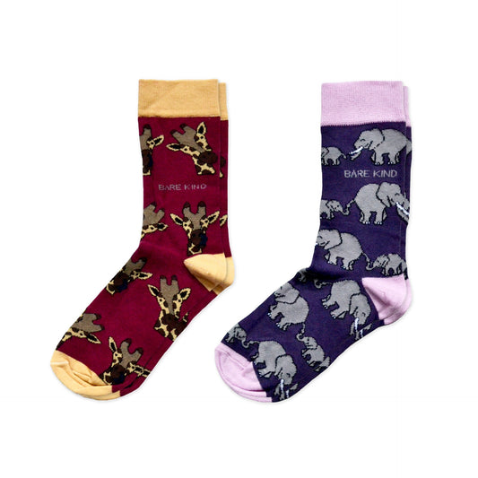 Safari Giants 2 Pack Bamboo Sock Set