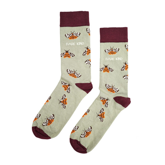 Save the Tiger Moth Bamboo Socks