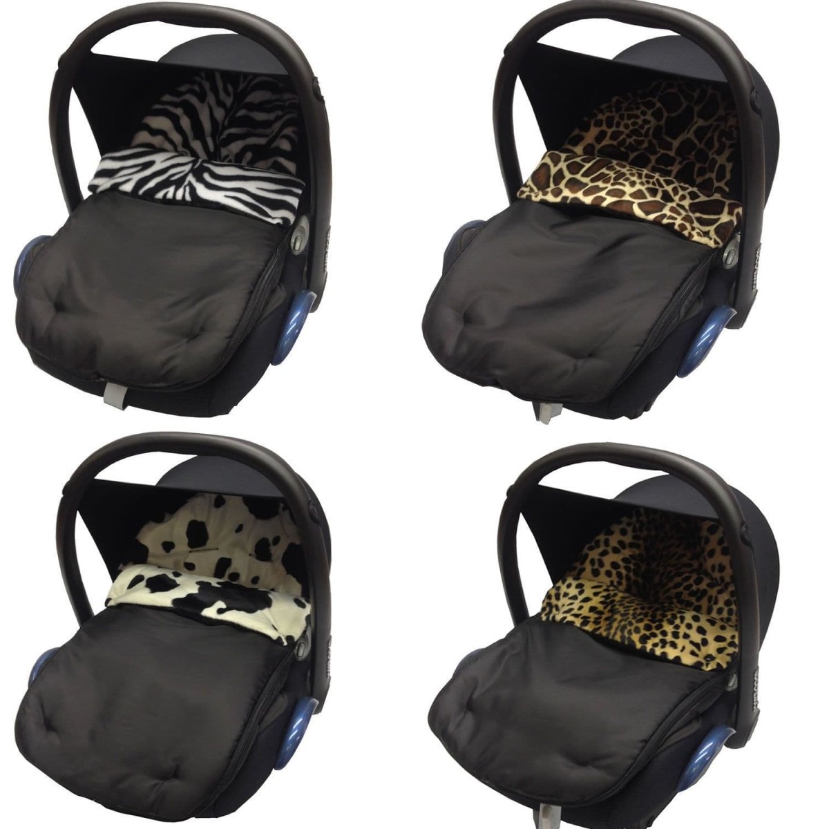 Universal Animal Print Car Seat Footmuff / Cosy Toes - Fits All 3 And 5 Point Harnesses - Fits All Models